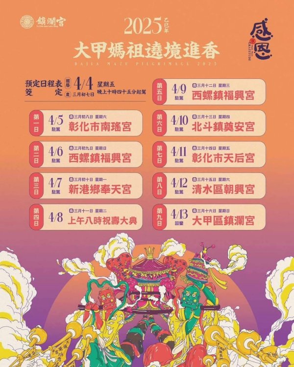 114.04.05(六)大甲媽祖遶境-彰化市南瑤宮(第一日)